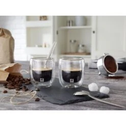 Zwilling Doppelwandiges Glas, Espresso 80 Ml / 2-tlg 13 Zwilling Doppelwandiges Glas, Espresso 80 Ml / 2-tlg -Zwilling 000007904