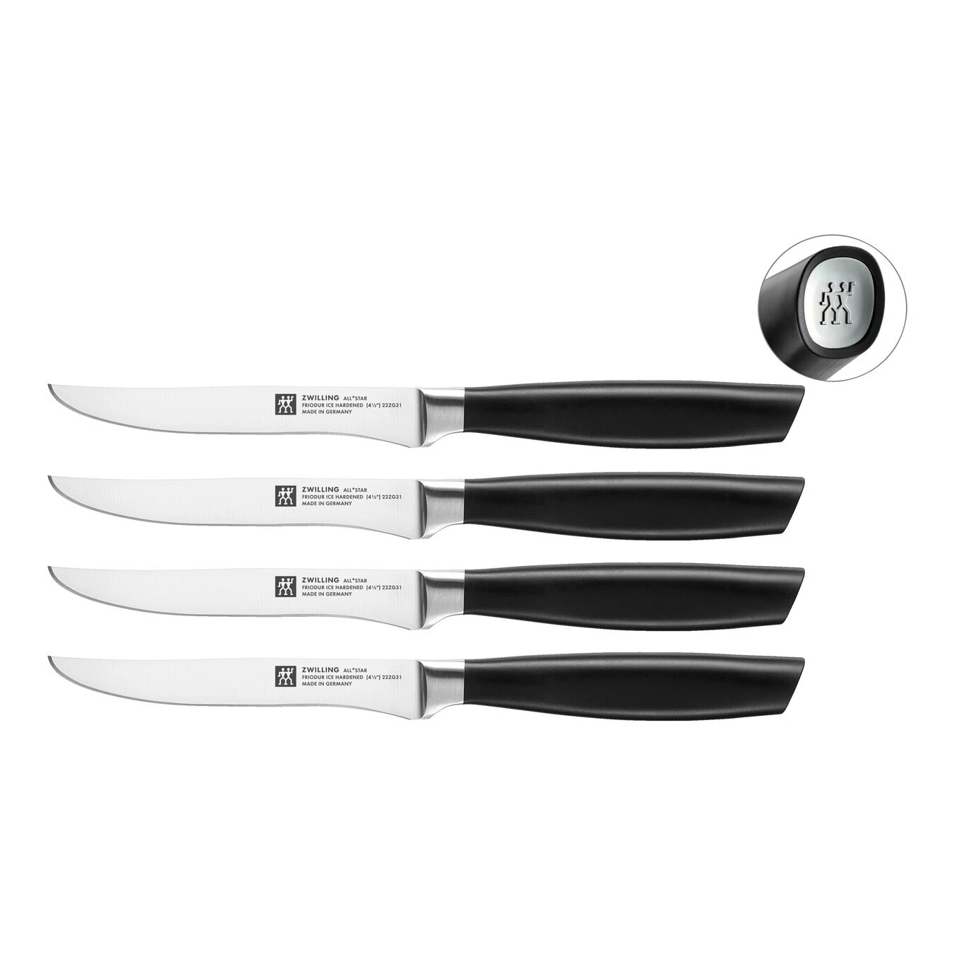 Zwilling Steakmesserset 4-tlg, Silber 3 Zwilling Steakmesserset 4-tlg, Silber
